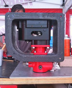 Volvo 70 primary winch gearbox. photo copyright Harken http://www.harken.com taken at  and featuring the  class