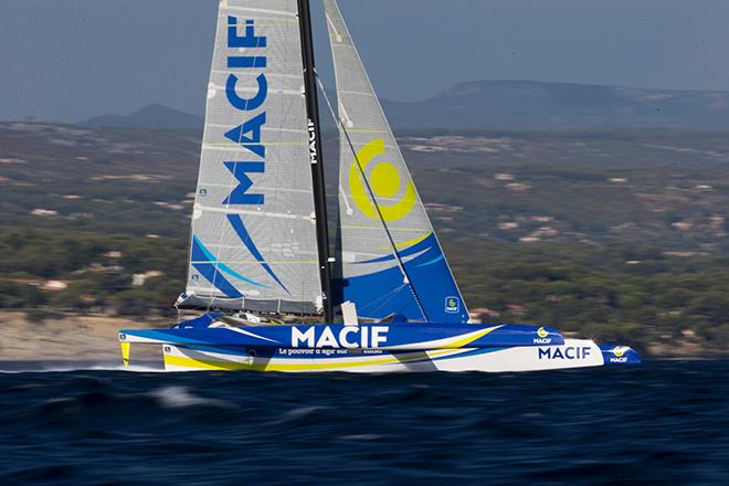 2016 Mediterranean Record Challenge – The trimaran MACIF ©  Alexis Courcoux / Macif