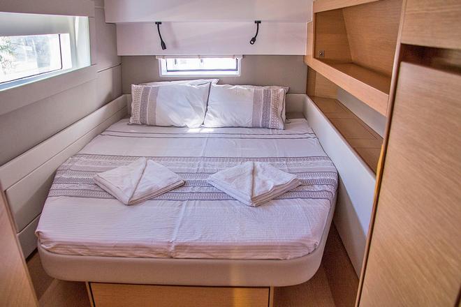 Plenty of space for real comfort aboard the Nautitech Open 46 ©  John Curnow
