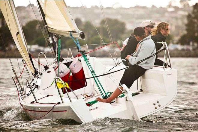 The Flying Tiger 7m - one of several one-design classes competing in Key West © Storm Trysail Club