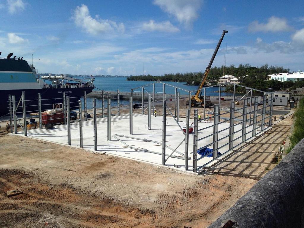 Land Rover BAR - September 2016 - Base build in Bermuda photo copyright Land Rover BAR taken at  and featuring the  class