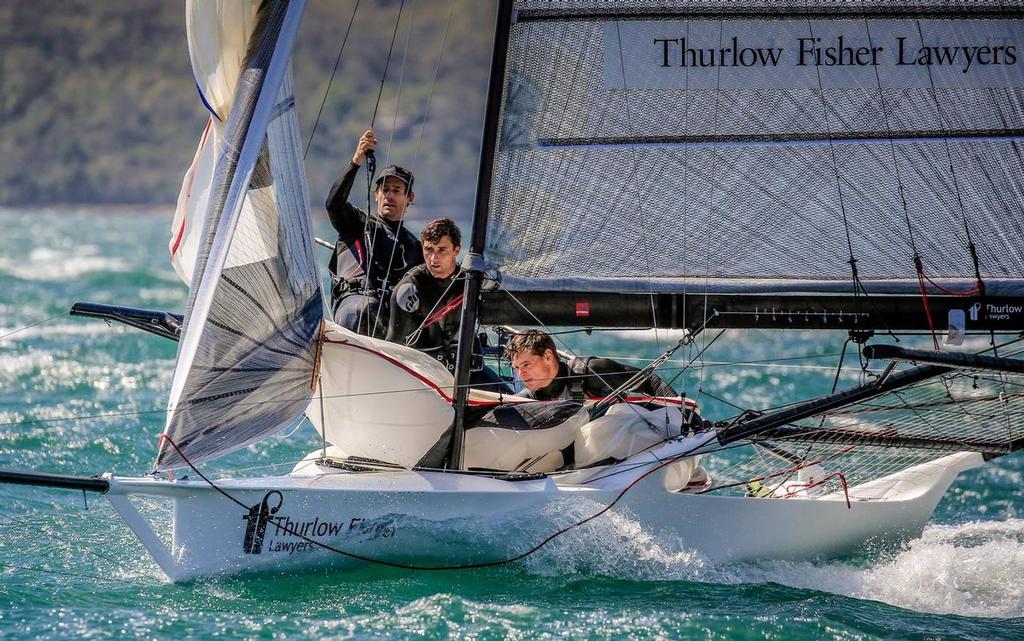Thurlow Fisher - 18ft Skiffs - Major A. Frizelle Trophy - October 16, 2016 photo copyright Michael Chittenden  taken at  and featuring the  class