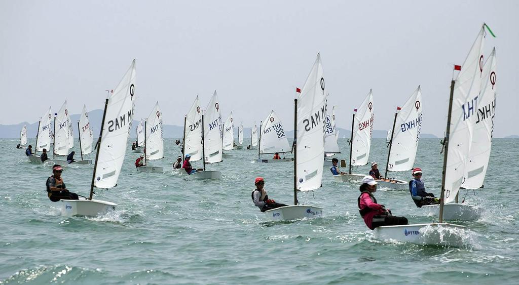 Thailand Optimist National Championships at the Top of the Gulf Regatta 2016. Photo by Guy Nowell. - Top of the Gulf Regatta photo copyright Guy Nowell taken at  and featuring the  class