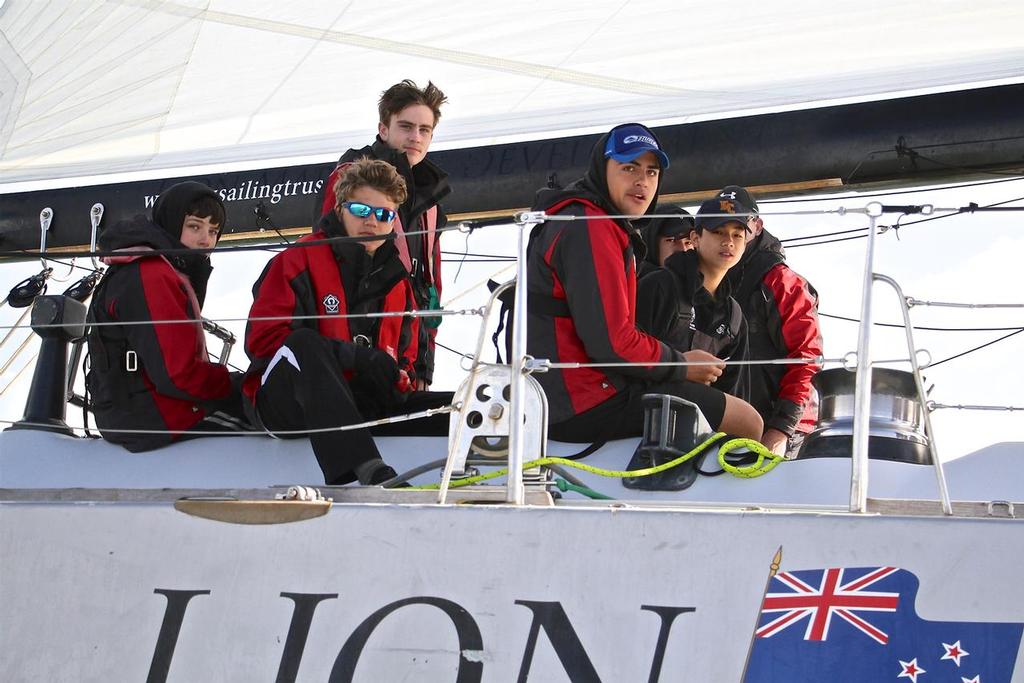 Start of PIC Coastal Classic - October 21, 2016 - School crew on board Lion NZ photo copyright Richard Gladwell www.photosport.co.nz taken at  and featuring the  class