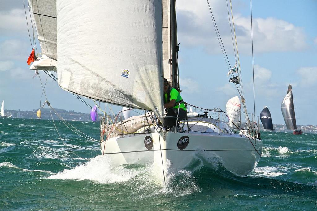 Solo Sailor - Start of PIC Coastal Classic - October 21, 2016 - photo copyright Richard Gladwell www.photosport.co.nz taken at  and featuring the  class