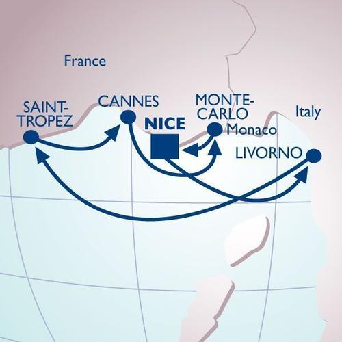 Voyage Map - Mondo Travel - Monaco GP Tour 2017 © SW
