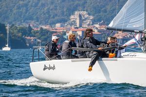 Andrea Pozzi's Bombarda with Giulio Desiderato calling the tactics - 2016 Melges 24 European Sailing Series photo copyright  Piret Salmistu taken at  and featuring the  class
