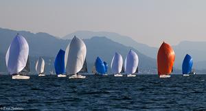 Melges 24 fleet on Lake Maggiore - 2016 Melges 24 European Sailing Series photo copyright  Piret Salmistu taken at  and featuring the  class