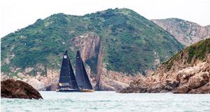 Standard Insurance Centennial and Free Fire sailing during the islands race - Volvo China Coast Regatta – 24 October 2016 photo copyright  RHKYC/Guy Nowell http://www.guynowell.com/ taken at  and featuring the  class