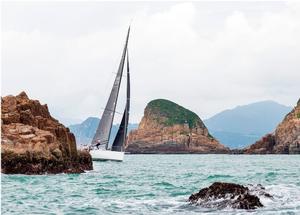 Black Baza at South Ninepin - Volvo China Coast Regatta – 24 October 2016 photo copyright  RHKYC/Guy Nowell http://www.guynowell.com/ taken at  and featuring the  class