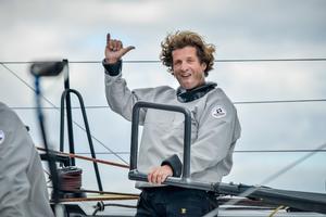 Eric Bellion as skipper of COMMEUNSEULHOMME - Vendée Globe photo copyright David Pellet / Commeunseulhomme taken at  and featuring the  class