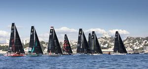 Sadly light conditions provided the ten GC32 crews with a 'low rider' day in Marseille. photo copyright Sander van der Borch / GC32 Racing Tour taken at  and featuring the  class