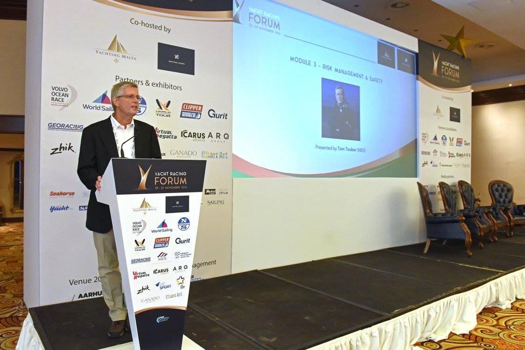 Tom Touber, former COO Volvo Ocean Race - Yacht Racing Forum, 2016, Malta photo copyright  Rick Tomlinson http://www.rick-tomlinson.com taken at  and featuring the  class