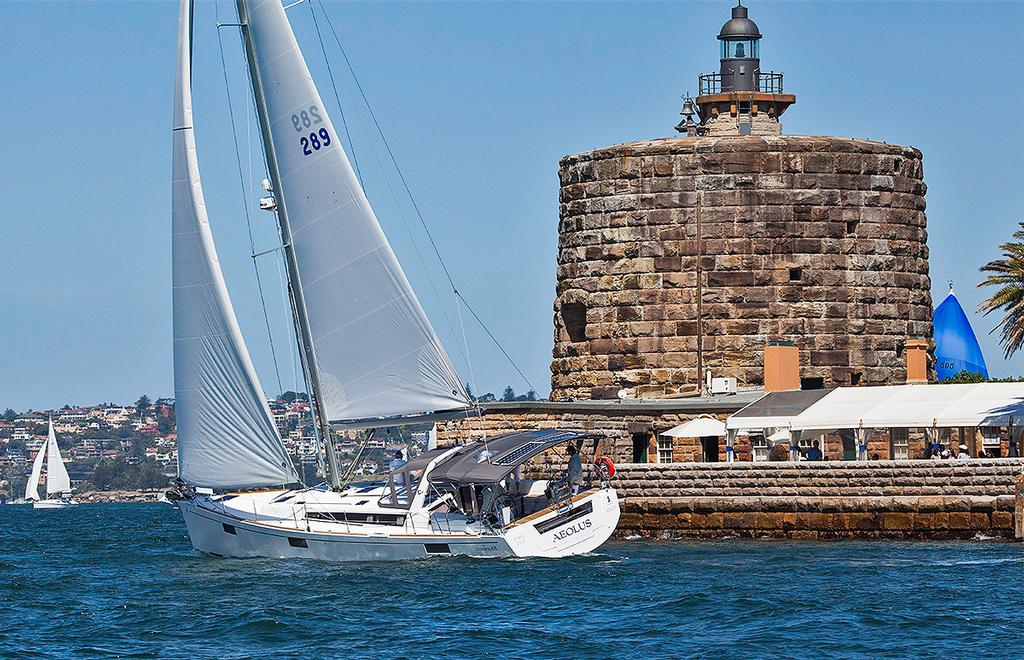 Aeolus rounds Fort Denison to head back towards the windward mark. - 25th Beneteau Cup ©  John Curnow