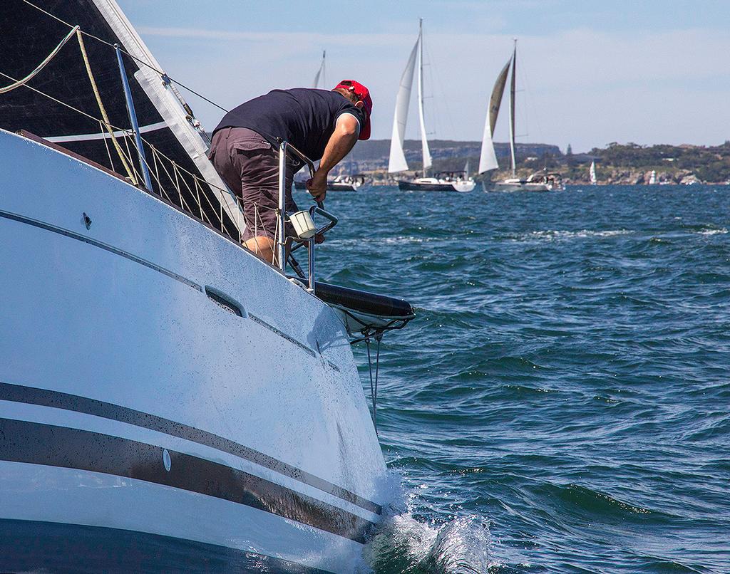 Outlaw’s Bowman ensuring the brace was in the beak of the spinnaker pole. - 25th Beneteau Cup ©  John Curnow