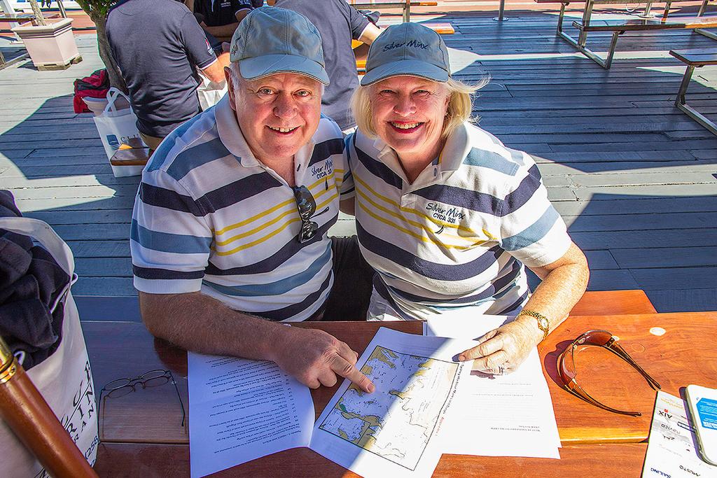 Studying up on the courses with Silver Minx. - 25th Beneteau Cup ©  John Curnow
