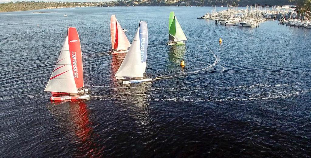 Photo credit to QMODO - stadium style racing at RFBYC - Tune in to watch the M32 & IRC Big Boat Arena Racing at RFBYC photo copyright Susan Ghent taken at  and featuring the  class