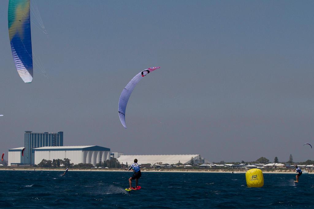 Guy Bridge follows big brother Ollie.  He posted two thirds today but missed the last race through injury. - Hydrofoil World Pro Tour Final Round photo copyright Bernie Kaaks taken at  and featuring the  class