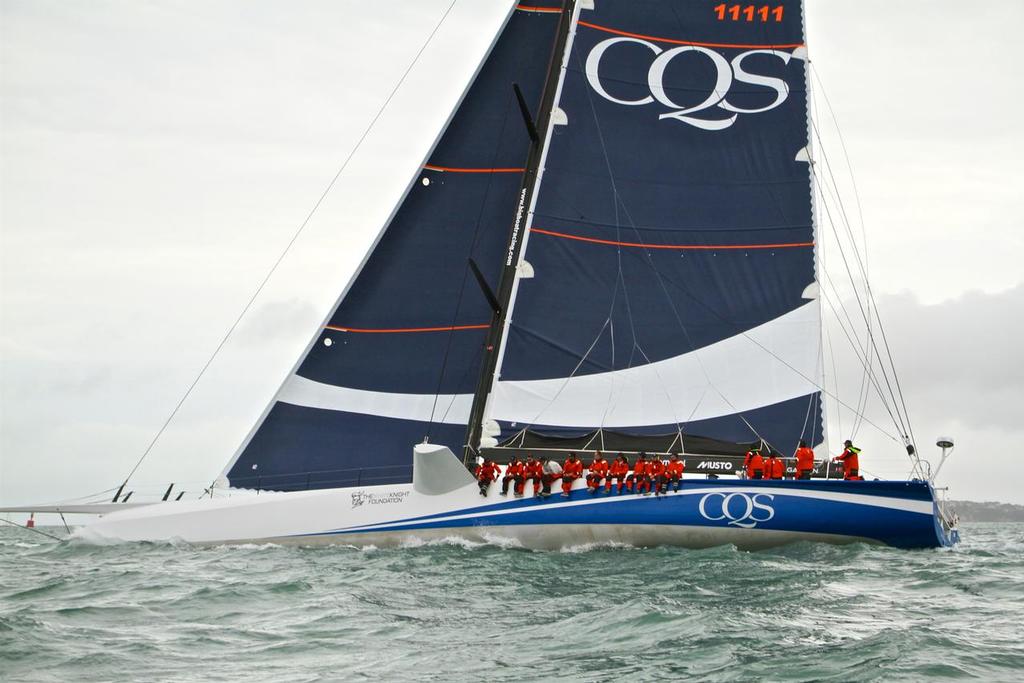 CQS supermaxi Waitemata Harbour, Auckland - November 23, 2016 - White Island Race start photo copyright Richard Gladwell www.photosport.co.nz taken at  and featuring the  class