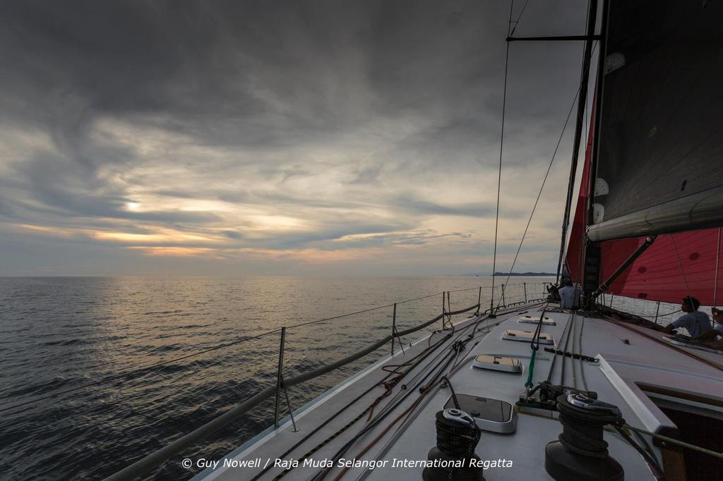 Last light. Penang - Langkawi Race. Raja Muda Selangor International Regatta 2016. © Guy Nowell / RMSIR