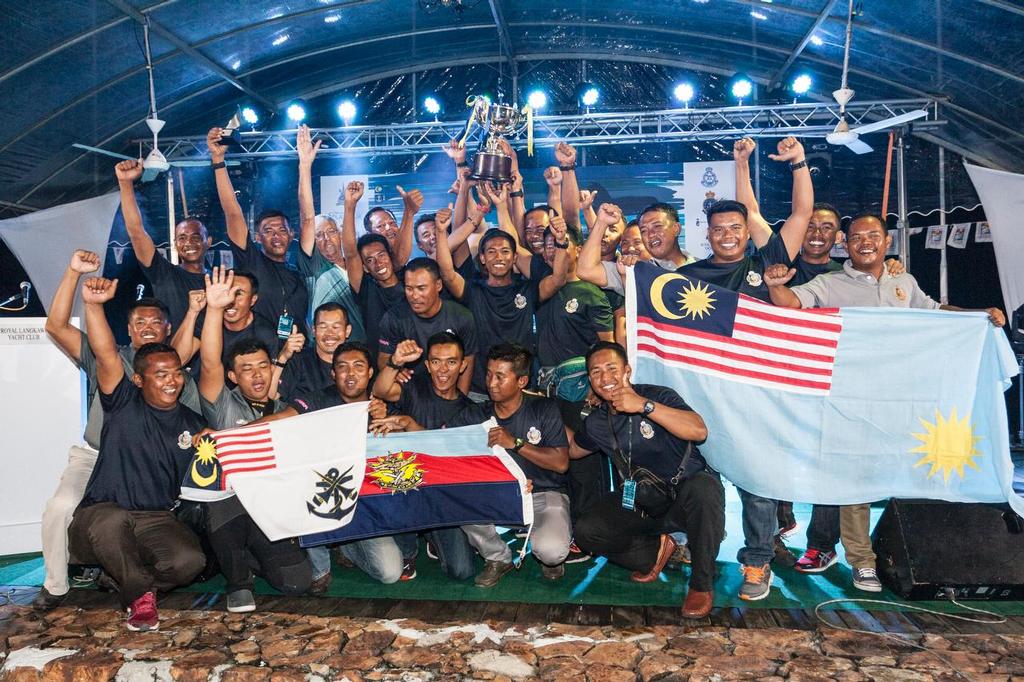RMN Zuhal. Winners, the Jugra Cup (Class 2). Closing Night and Prizegiving. Raja Muda Selangor International Regatta 2016. photo copyright Guy Nowell / RMSIR taken at  and featuring the  class