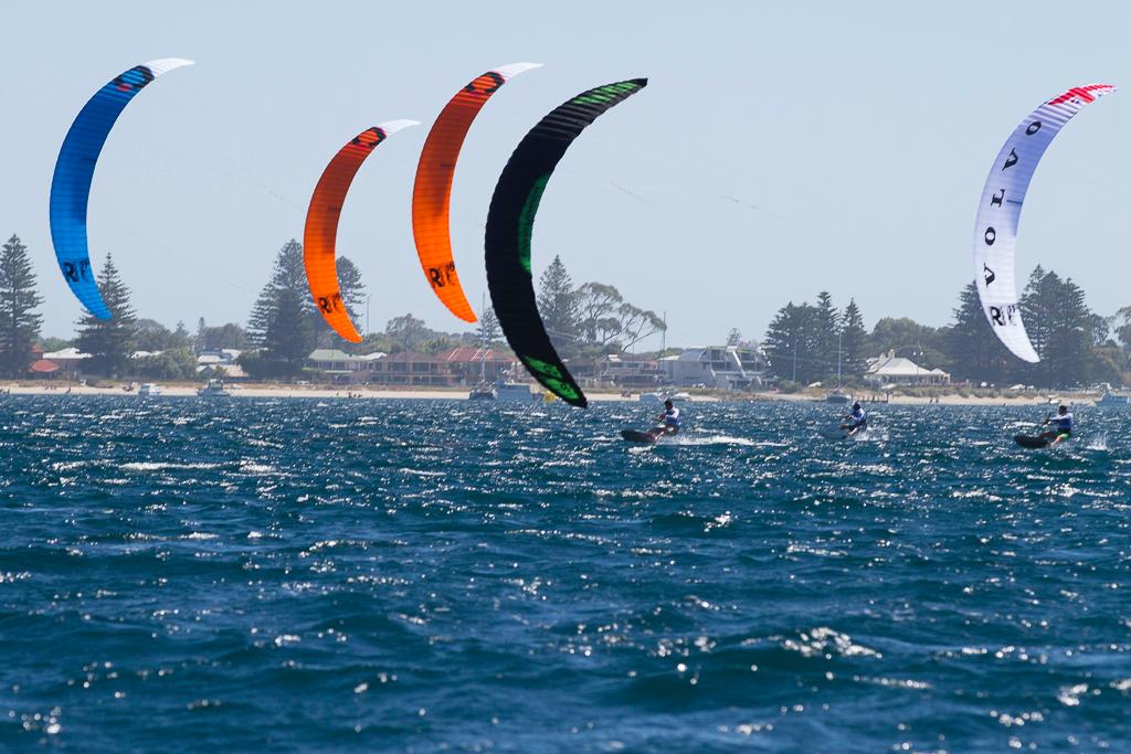 The top men were consistently able to power into the lead during the first leg. - Hydrofoil World Pro Tour Final Round photo copyright Bernie Kaaks taken at  and featuring the  class