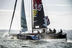 Act 7, Extreme Sailing Series Lisbon, Portugal – Red Bull Sailing Team have demonstrated great consistency throughout the year, being the only team to finish on the podium at every Act so far. photo copyright Red Bull Content Pool taken at  and featuring the  class