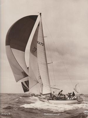 Fischer's famous first Ragamuffin, an S&S 48 racing in the Admiral's Cup photo copyright David Salter taken at  and featuring the  class