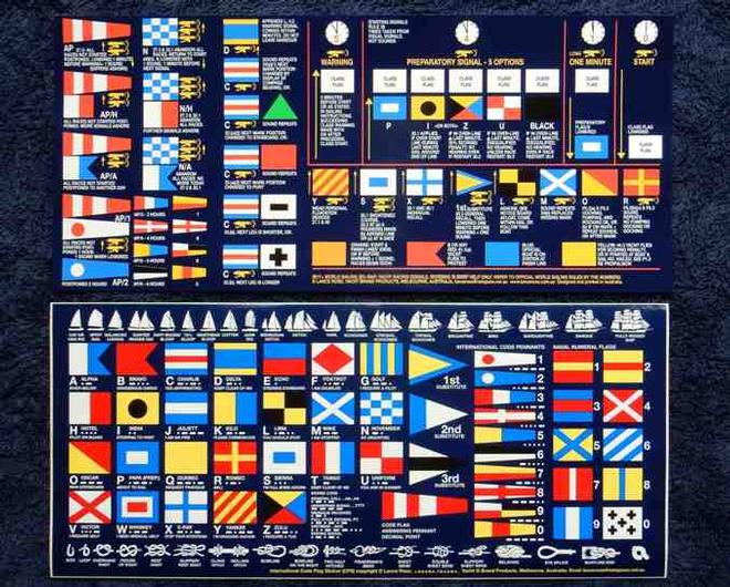 New 2017-2020 World Sailing Rules Racing Signals sticker just printed © Lance Ross