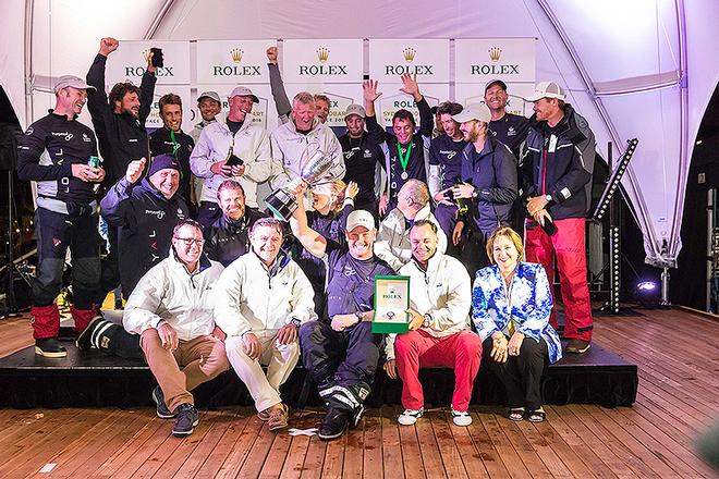 Crew of Perpetual Loyal and Officials at the presentation. - Rolex Sydney Hobart Yacht Race © Andrea Francolini