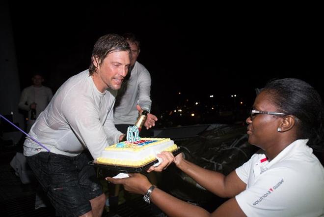 Not forgetting the birthday cake for 'Pablo' Paul Allen © RORC/Arthur Daniel