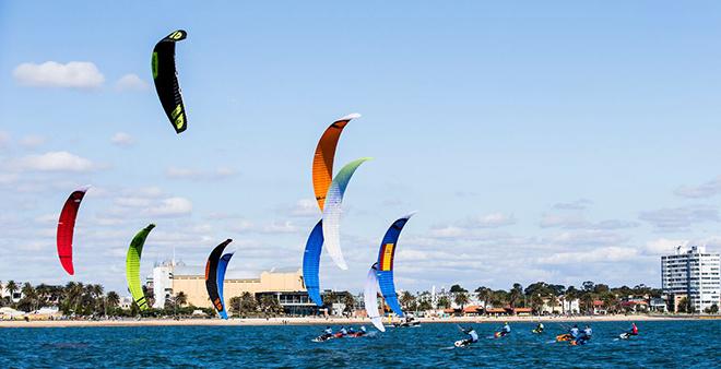Fleet - IKA Formula Kite - Sailing World Cup Melbourne © Pedro Martinez / Sailing Energy / World Sailing