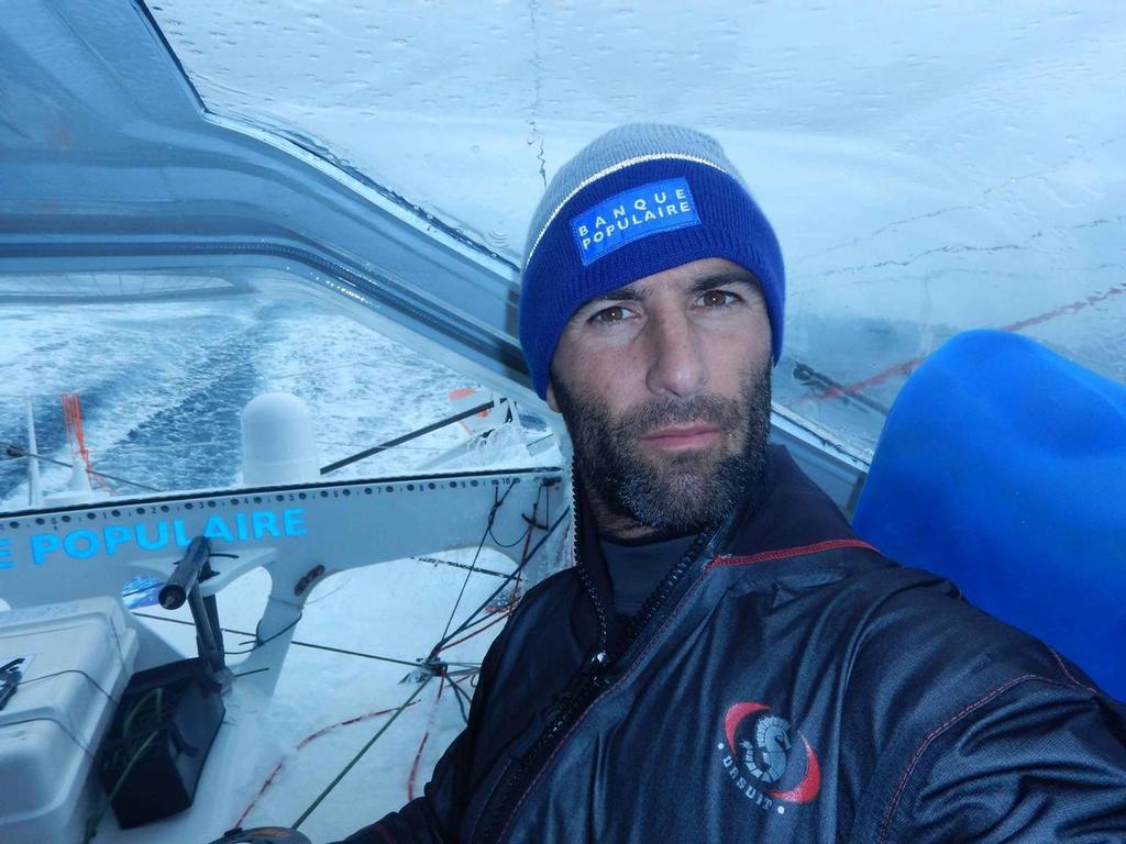 Armel Le Cleac&rsquo;h aboard current race leader Banque Populaire VIII, Day 29 Vendee Globe Race 2016/17 photo copyright Armel Le Cléac'h /Banque Populaire/ Vendée Globe taken at  and featuring the  class