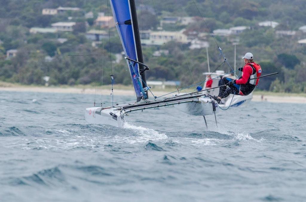 Andrew Landenberger has returned to the class after coaching the Australian Nacra 17 team to an Olympic Silver Medal in Rio. © Harrison Reitman