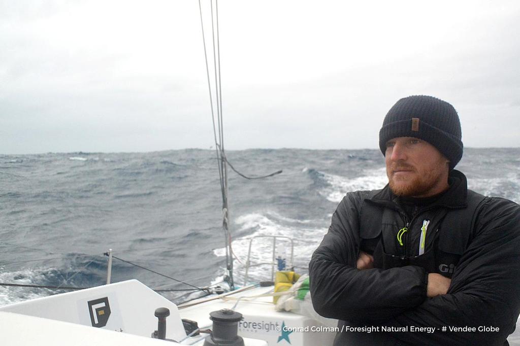 Conrad Colman - A cold day in the Southern Ocean aboard Foresight Natural Energy, on December 14th, 2016 photo copyright Conrad Colman / Foresight Energy / Vendée Globe taken at  and featuring the  class