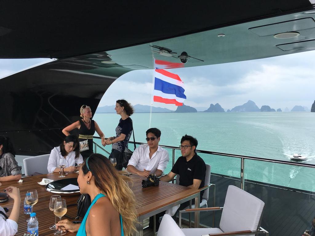 On board Ocean Emerald. Thailand Yacht Show 2016. photo copyright Thailand Yacht Show 2016 taken at  and featuring the  class