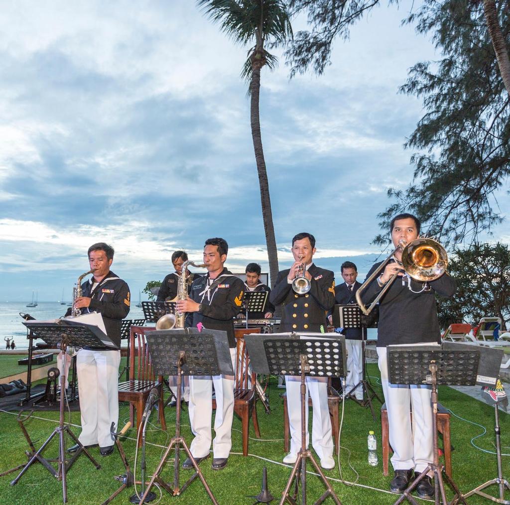 Royal Thai Navy band, Phuket King's Cup 2016. photo copyright Guy Nowell / Phuket King's Cup taken at  and featuring the  class