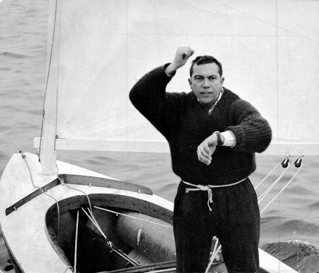 Paul Elvstrøm 1960 - The big jerseys were not warn to keep warm. photo copyright SW taken at  and featuring the  class