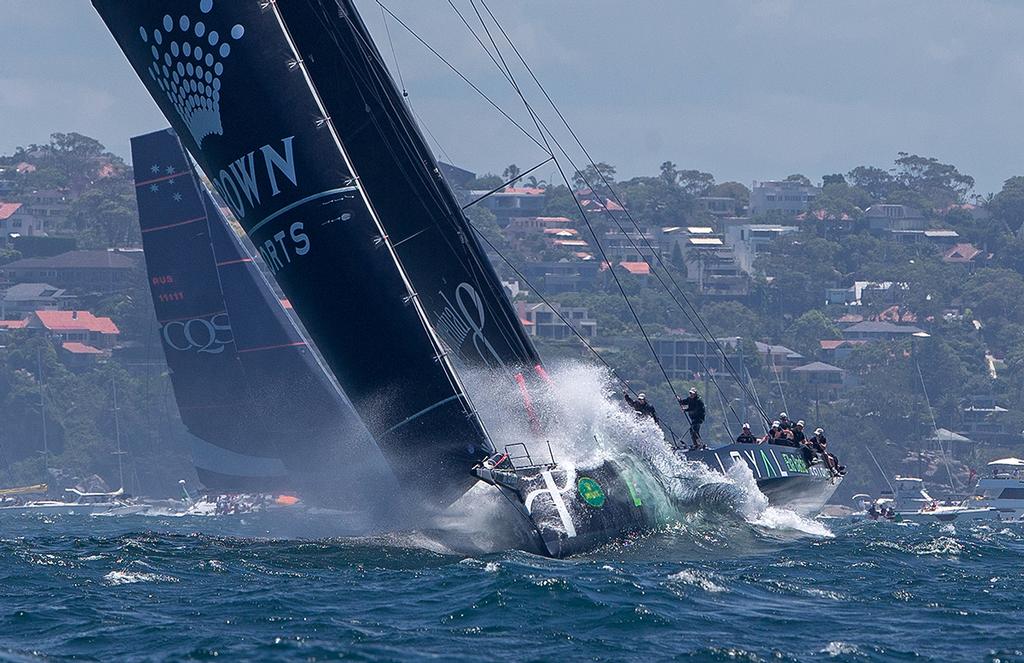 Perpetual Loyal leads the fleet through the Heads photo copyright Crosbie Lorimer http://www.crosbielorimer.com taken at  and featuring the  class