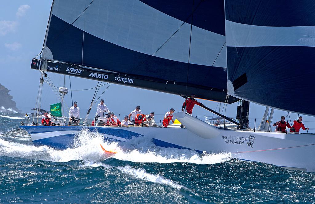 CQS rounds the seaward mark - 2016 Rolex Sydney Hobart Race photo copyright Crosbie Lorimer http://www.crosbielorimer.com taken at  and featuring the  class