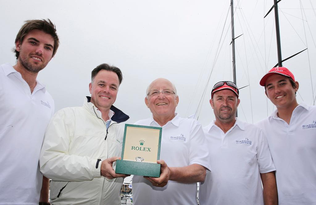 Joel Aeschlinann of Rolex presents the watch - Rolex Sydney Hobart 2016 © Crosbie Lorimer http://www.crosbielorimer.com