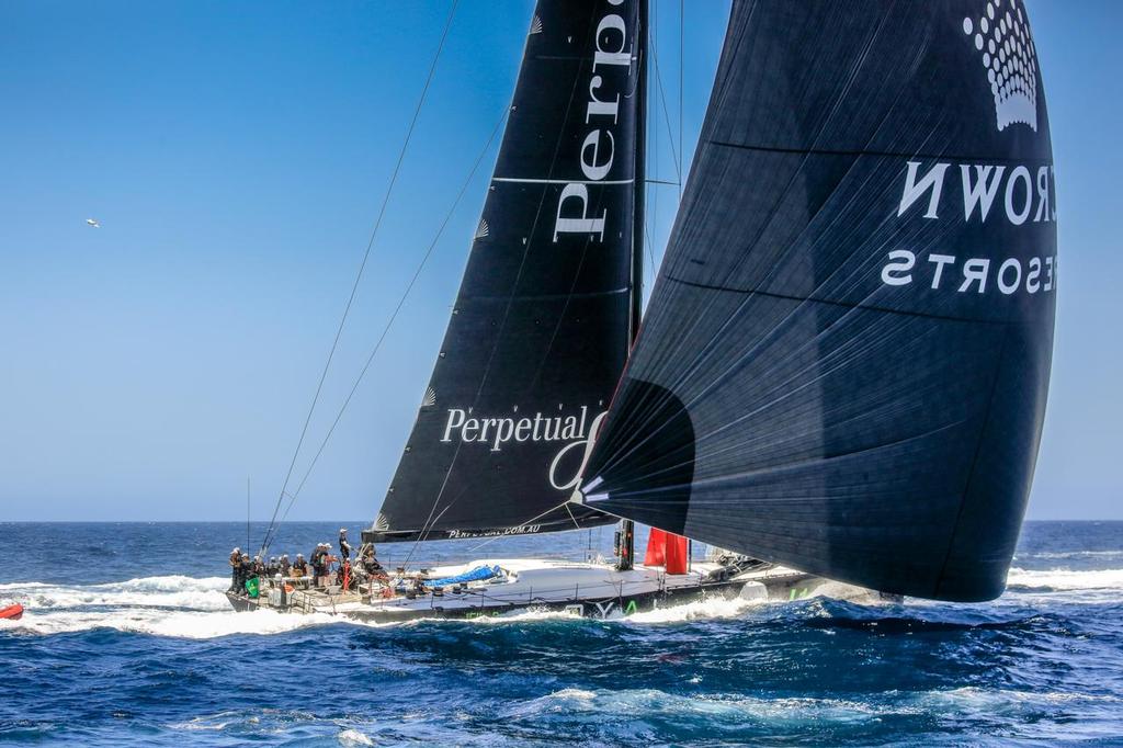Perpetual Loyal is the new race leader - 2016 Rolex Sydney Hobart Race photo copyright Michael Chittenden  taken at  and featuring the  class
