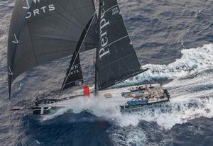 Perpetual Loyal is coming closer to her goal - winning the 2016 Rolex Sydney Hobart Yacht Race photo copyright  Rolex/Daniel Forster http://www.regattanews.com taken at  and featuring the  class