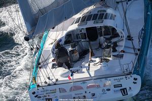 Earlier in the Vendee Globe - Conrad Colman aboard Foresight Natural Energy photo copyright Conrad Colman / Foresight Energy / Vendée Globe taken at  and featuring the  class