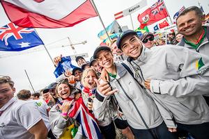Australian sailors Youth Sailing World Championship opening ceremony 2016 photo copyright Pedro Martinez / Sailing Energy / World Sailing taken at  and featuring the  class