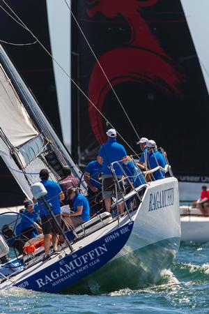 Brenton Fischer and the crew of Ragamuffin (2nd ORCi1), with Beau Gest in the background. - CYCA Trophy Passage Series photo copyright Andrea Francolini taken at  and featuring the  class