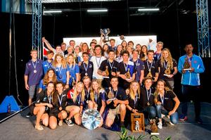 Group shot of winners - AON Youth Sailing World Championships photo copyright Pedro Martinez / Sailing Energy / World Sailing taken at  and featuring the  class
