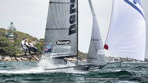 De Longhi - 2016 Australian 18 Footer League’s Yandoo Trophy photo copyright Beth Morley - Sport Sailing Photography http://www.sportsailingphotography.com taken at  and featuring the  class