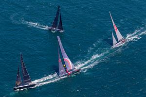2016 S2H - Beau Geste leading Scallywag & Wild Oats XI - 2016 Rolex Sydney Hobart Yacht Race photo copyright  Andrea Francolini Photography http://www.afrancolini.com/ taken at  and featuring the  class