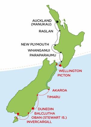 Route for the Yamaha Melanoma NZ Ski-NZ Max photo copyright Yamaha Motor taken at  and featuring the  class